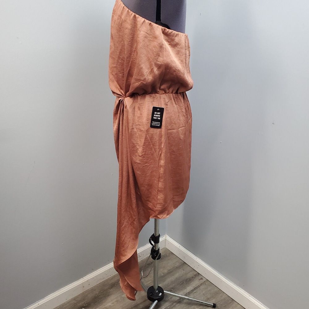 Express Rust Strapless Mini Dress - Picture 3 of 15